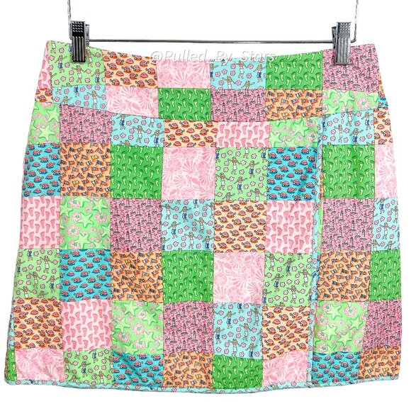 Vineyard Vines Dresses & Skirts - VINEYARD VINES Colorful Pastel Summertime Patchwork A-Line Skirt - Size 6 - EUC!